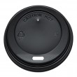 Karat 8oz Sipper Dome Lids – Black (80mm)