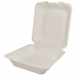 Karat 8inx8in Compostable Bagasse Hinged Containers