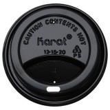 Karat 10-24oz Sipper Dome Lids – Black (90mm)