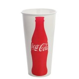 Karat 22oz Paper Cold Cups- Coca Cola (90mm)