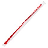 Karat Red Clear Wrapped Spoon Straws (5000 pieces)