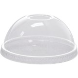 Karat 98mm PET Dome Lids - Regular Hole