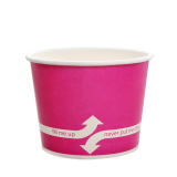 Karat 12oz Hot/Cold Paper Food Containers – Pink (100mm)