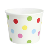 Karat 16oz Hot/Cold Paper Food Containers – Dots (112mm)