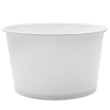 Karat 28oz Hot/Cold Paper Food Containers – White (142mm)