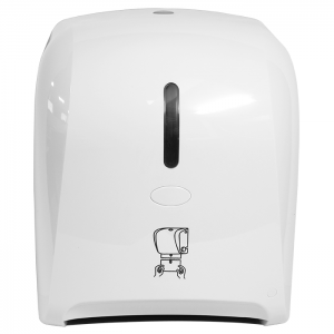 White Hand Roll Paper Towel Dispenser