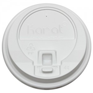 Karat 10-24oz Enclosure Lids – White (90mm)