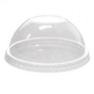 Karat 78mm PET Dome Lids – No Hole