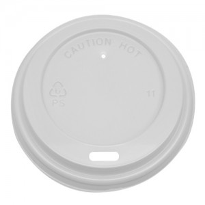 Karat 8oz Sipper Dome Lids – White (80mm)