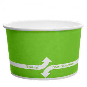 Karat 20oz Hot/Cold Paper Food Containers – Green (127mm)