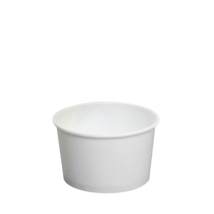 Karat 4oz Hot/Cold Paper Food Containers – White (76mm)