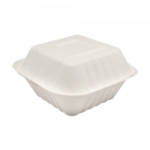 Karat 6inx6in Compostable Bagasse Hinged Containers