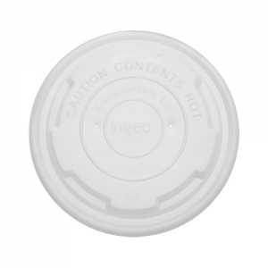 Karat 8oz Paper Food Container Flat Lids (90.8mm)